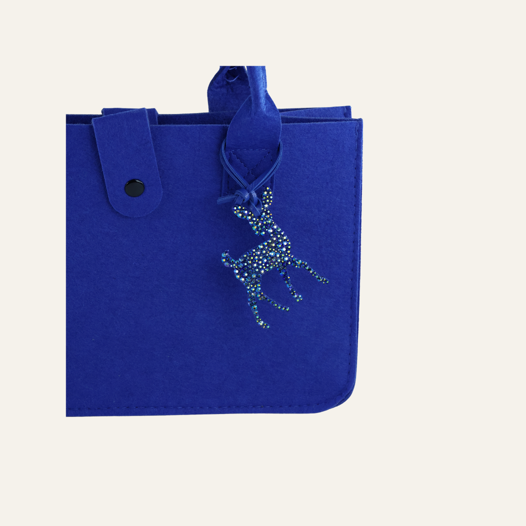 Handgemaakte Tasbedel Hertje – Elegante Strass Lifestyle Accessoire
