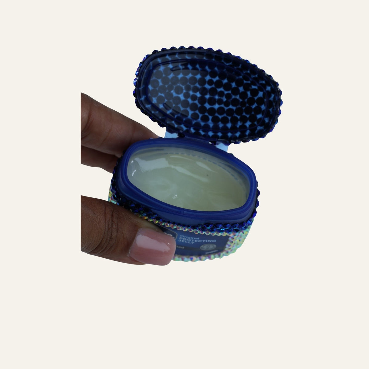 Holografisch Crystal Vaseline Potje – Royal Blue 50ml