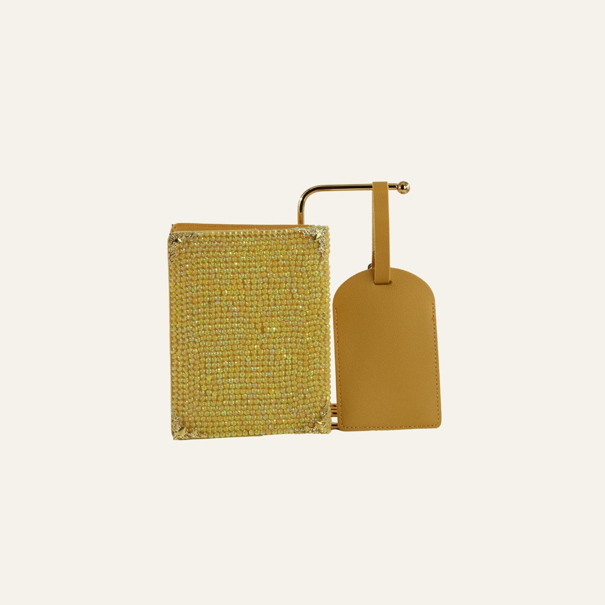Glinsterende Strass Paspoort- & Kofferlabel Reisset