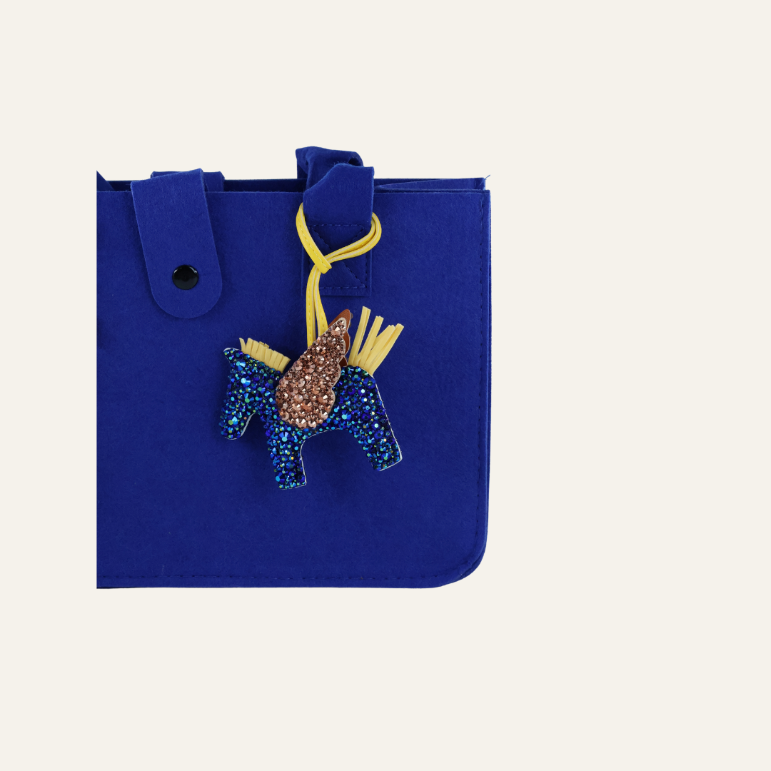 Handgemaakte Tasbedel Gevleugeld Paard – Luxe Strass Lifestyle Accessoire